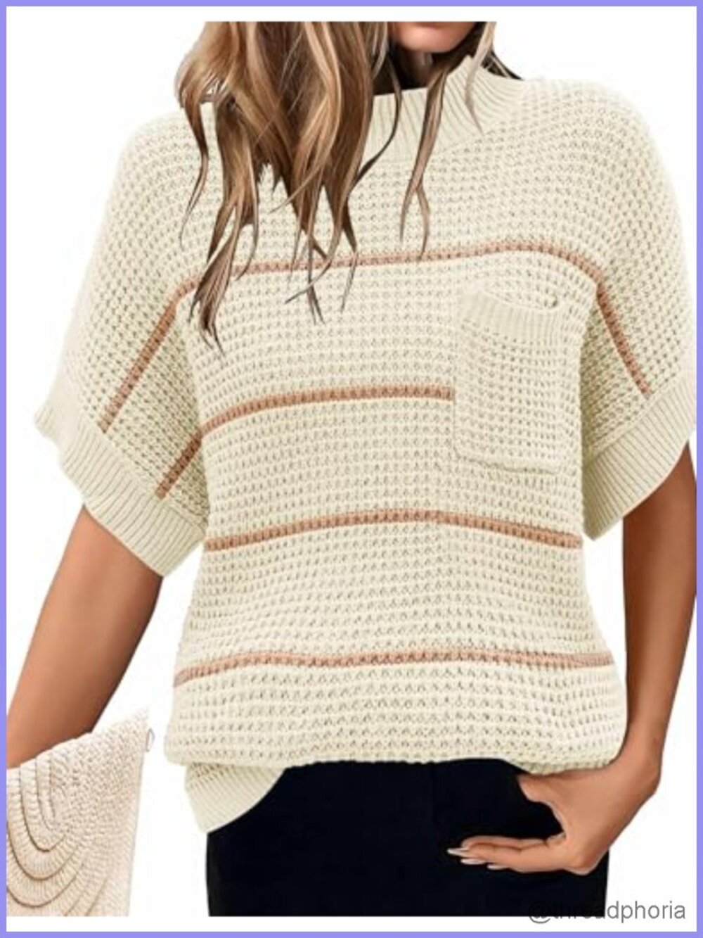 Women's Mock Neck Sleeveless Ribbed Knit Sweater Vest